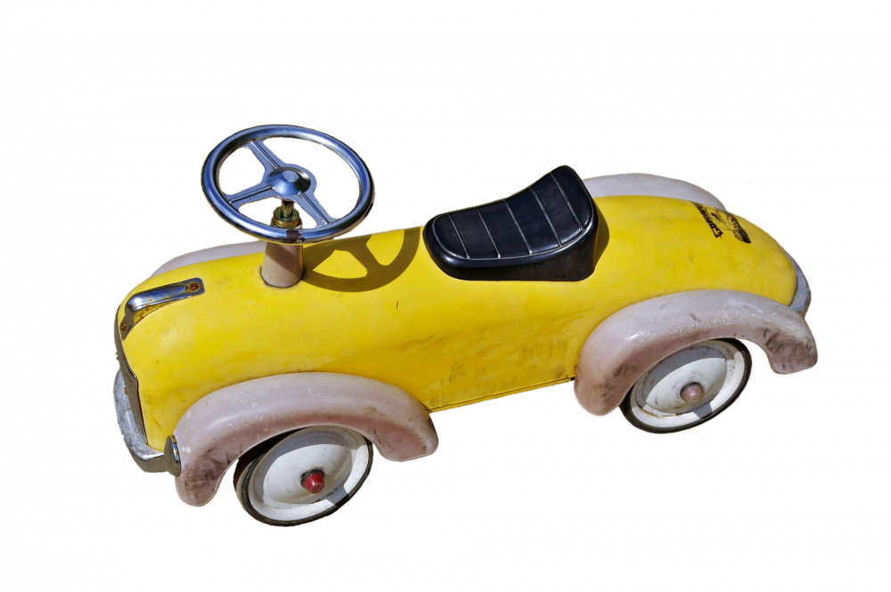 Obrázek k výrobku 1827 - Dětské retro vozítko žluté