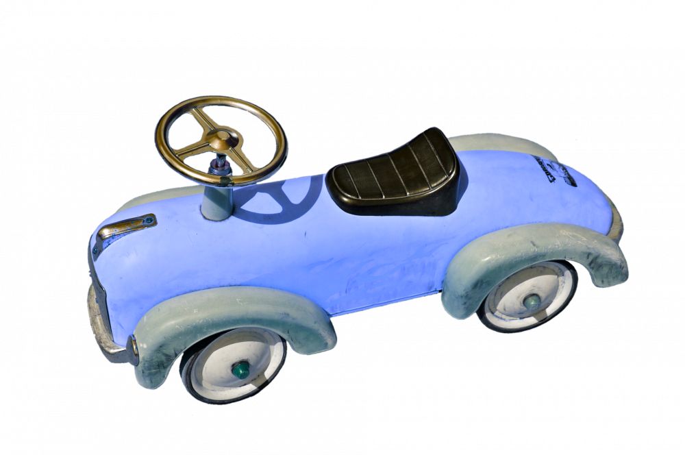 Obrázek k výrobku 1831 - Dětské retro vozítko modré