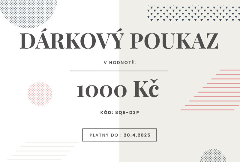 Dárkový poukaz 1 000 Kč